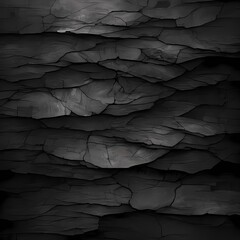 Mysterious Black Tree Bark Wallpaper with Peeling Layers - Timeless and Ethereal Stock Image