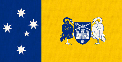 Australian flag of the Capital Territory. Illustration of Australian Territory