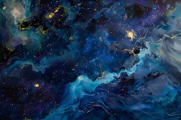 Fototapeta premium Stellar Fluidity: Navigating the Cosmic Sea