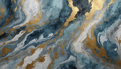 Blue background marble abstract texture pattern gold watercolor gray white dark paint green luxury. Background silver blue marble ombre wall color canvas fluid ink gradient water concrete wash art. Ve