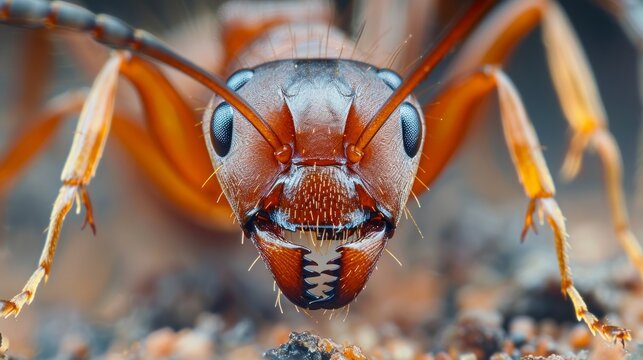 Detailed macro photography of ants capturing intricate close up details for precise observation