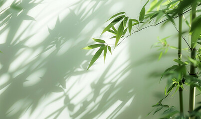 Tranquil Green Foliage with Shadows