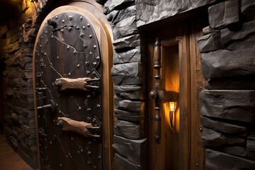 Underground Wine Cellar Inspirations: Unique Door Handle and Cellar Entrance Delights