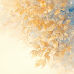 Delicate Autumn Leaves in Warm Hues - Perfect for Nature Lovers and Seasonal Marketing