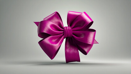 magenta bow in a beautiful look 