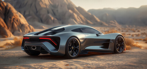 Naklejka premium stylish sports car