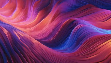 Abstract vibrant colors wavy flow 3d rendered illustration background scifi futuristic backg.