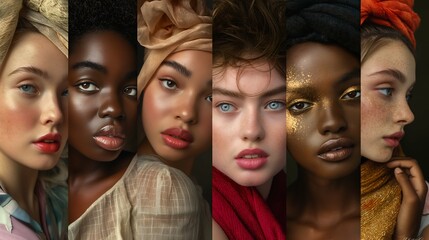 Fototapeta premium Embracing Diversity: The Radiance of Self-Acceptance