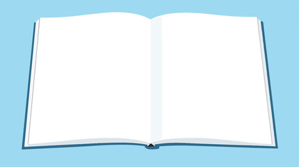Clear white blank book cover template on the alpha