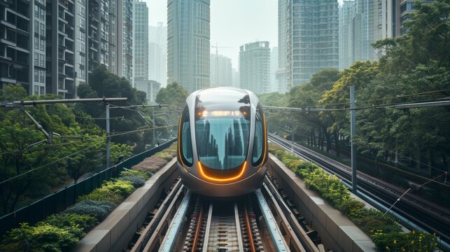 The future of transportation is here. The new maglev train is faster, more efficient, and more environmentally friendly than anything else on the tracks.