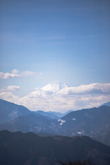Mountain Fuji View with Snow