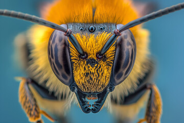 large macro bee, generative AI