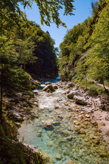 Naklejka na ściany i meble Hiking Around Tolmin Gorge, Slovenia