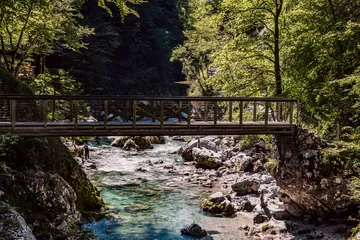 Foto auf Leinwand Hiking Around Tolmin Gorge, Slovenia © Marcel Otterspeer