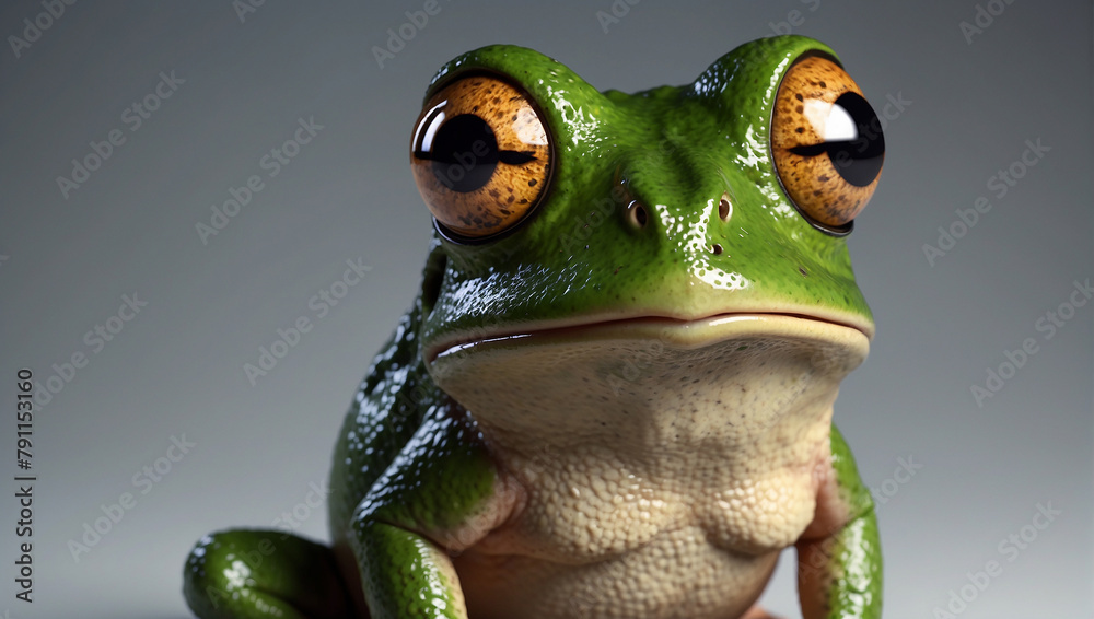 Canvas Prints frog in new style