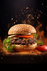 burgers fast food delicious Generative AI