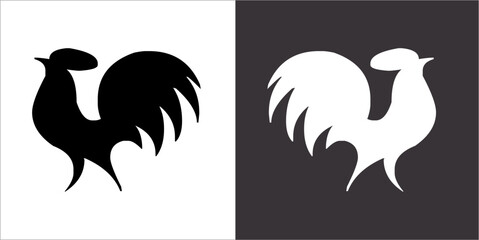 Illustration vector graphics of cock icon