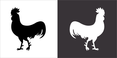 Illustration vector graphics of cock icon