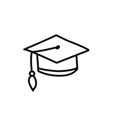 bachelor's degree hat icon