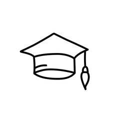 bachelor's degree hat icon