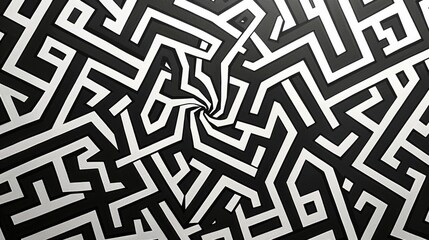 Geometric Papercut Tattoo Design Intricate Lines and Monochrome Depth