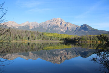 Reflections On Patricia Lake, Jasper National Park, Alberta