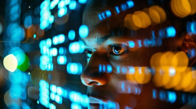 An intelligence officer gathering data on public opinion through covert means such as surveilling social media accounts. .