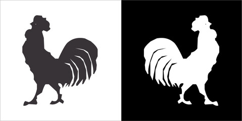 Illustration vector graphics of cock icon