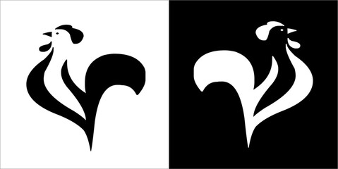 Illustration vector graphics of cock icon