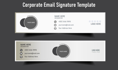 Corporate email signature