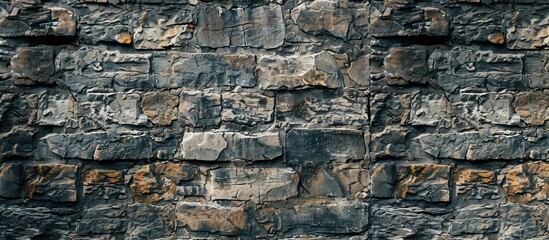 Texture background of an aged gray brick wall