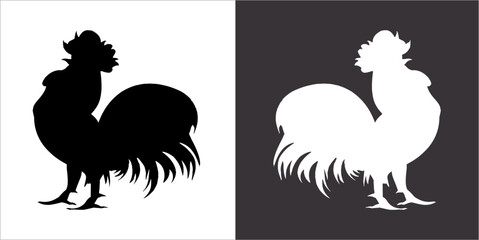 Illustration vector graphics of cock icon