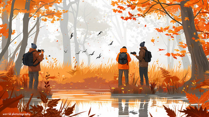 Vibrant Artistic World Photo: Celebrating Flat World Photography Day with an Eye-catching Painting