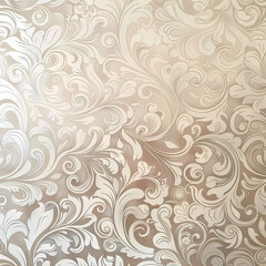 Vibrant Beige Painting Wall Decor Ornate Patterns Close Up Art Detail Texture