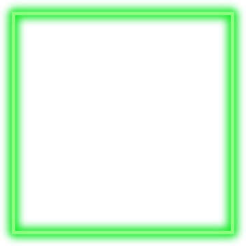 green glowing frame
