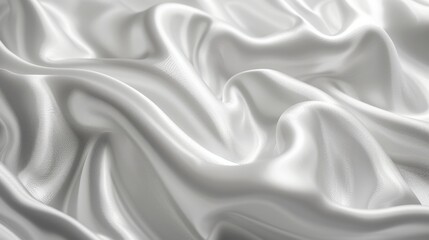 Obraz premium plain white fabric showing texture and weave pattern