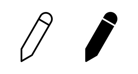 Pencil icon vector isolated on white background. Pencil vector icon - obrazy, fototapety, plakaty
