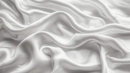 Obraz premium Detailed close-up view showcasing the texture and pattern of a white fabric material