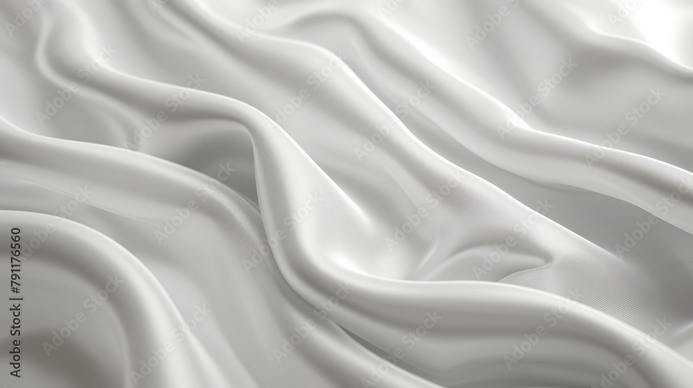 Poster detailed close-up white fabric, showcasing its texture and intricate weave pattern