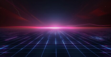 Futuristic Background With Lines