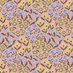 pattern floral flower design fabric spring illustration