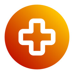 hospital gradient icon