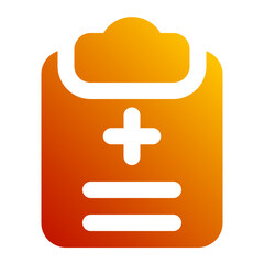 Obraz premium medical report gradient icon