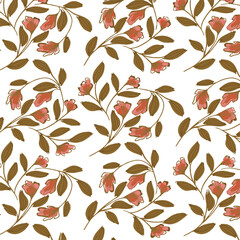 pattern floral flower design fabric spring illustration