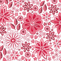 pattern floral flower design fabric spring illustration