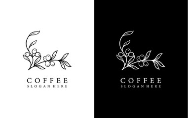 Fototapeta premium coffee logo vector template illustration design
