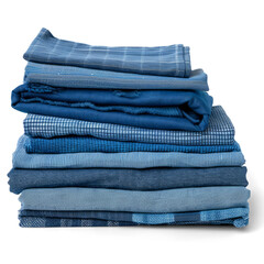 Stack of Folded Jeans on Display