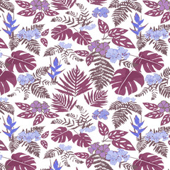 pattern floral flower design fabric spring illustration