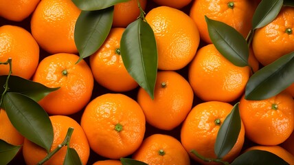 Fresh ripe Clementines as background