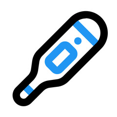 thermometer line color icon